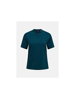 Dámské tričko PEAK PERFORMANCE W Original Small Logo Tee, zelené