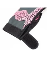 Gymnastické rukavice Pink/Gray W HMS RST03 r.M dámské