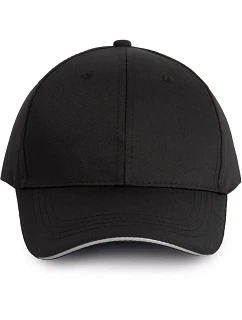 WK WKP 145 6 panelová kšiltovka 20.145W black/silver