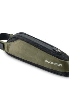 Rockbros přední brašna na kolo 0,65 l černo-zelená
