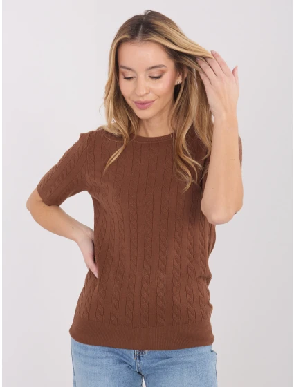 Sweter PM SW B model 21821378 jasny brązowy - FPrice