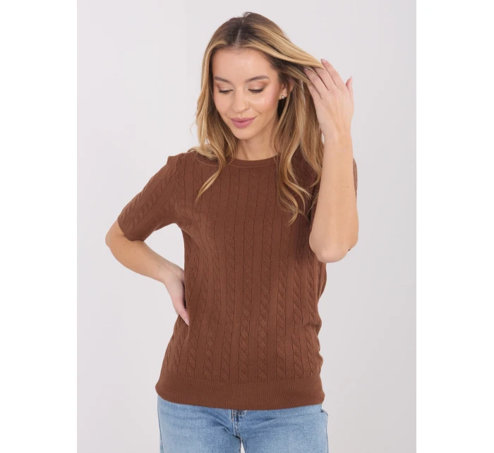 Sweter PM SW B model 21821378 jasny brązowy - FPrice