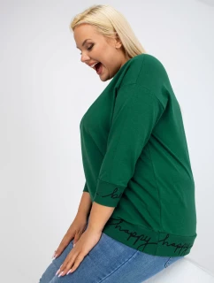 Mikina RV BL 5978.06P černozelená