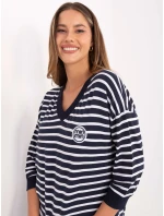 Bluzka RV BZ model 21406688 granatowy - FPrice Bluzka RV BZ model 21406688 granatowy - FPrice