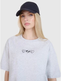 Dámské tričko oversize s potiskem 4F 4FRSS25TTSHF2873-27M