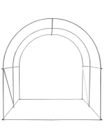 ZAHRADNÍ TUNEL 200x200x200 cm PE KONSTRUKCE ZELENÁ OCEL