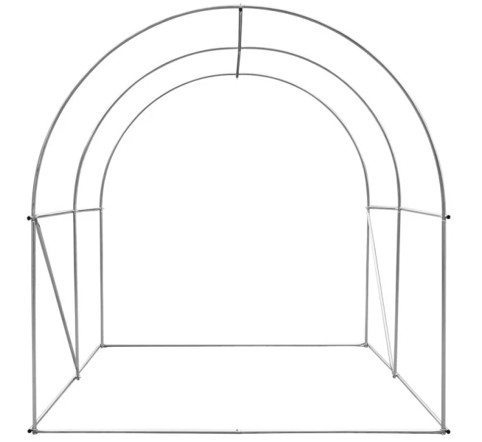 ZAHRADNÍ TUNEL 200x200x200 cm PE KONSTRUKCE ZELENÁ OCEL