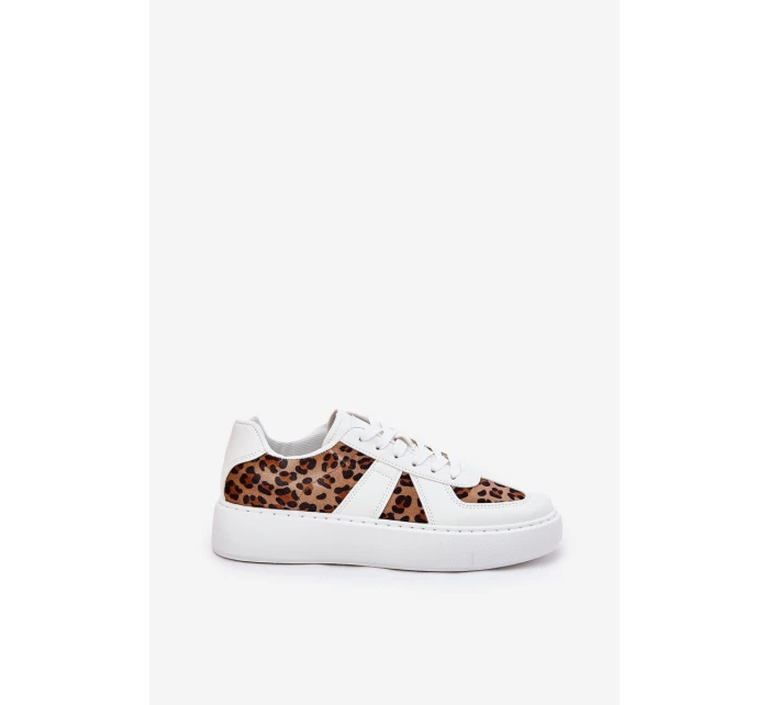 Dámské tenisky s leopardím vzorem na platformě bílé Nativira Dámské tenisky s leopardím vzorem na platformě bílé Nativira