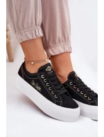 Dámské textilní tenisky na platformě model 21693274 černé - Lee Cooper