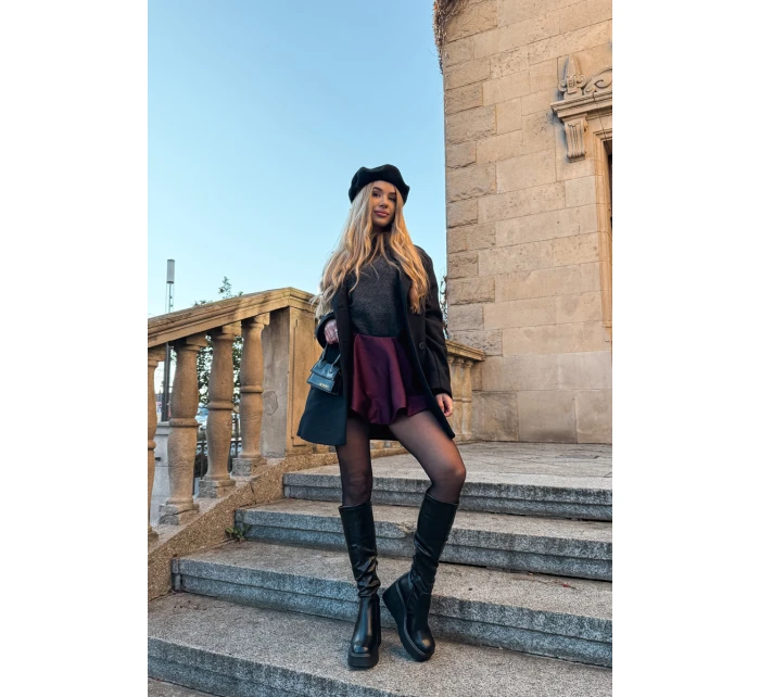 Dámské kozačky na platformě Černé Terisse Dámské kozačky na platformě Černé Terisse