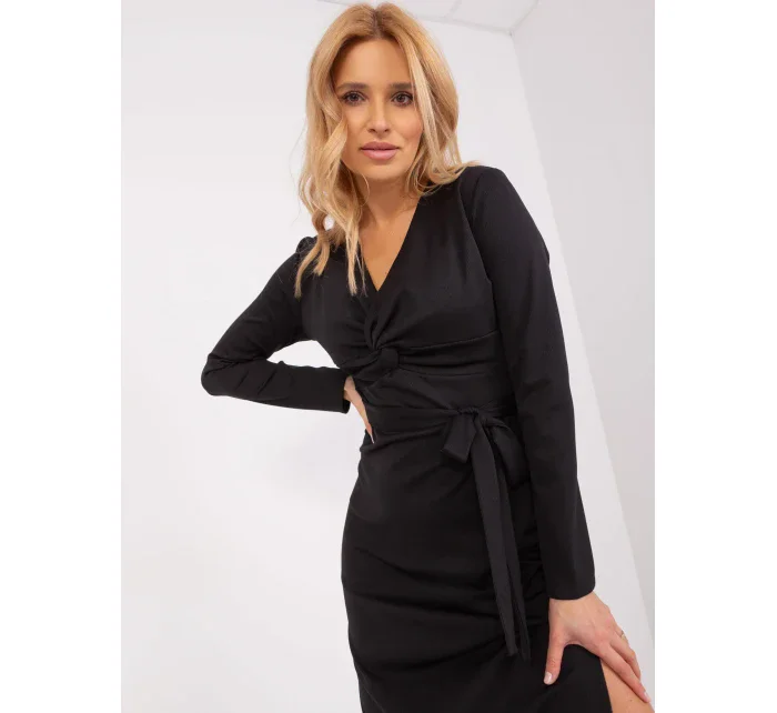 Sukienka LK SK model 19394536 czarny - FPrice Sukienka LK SK model 19394536 czarny - FPrice