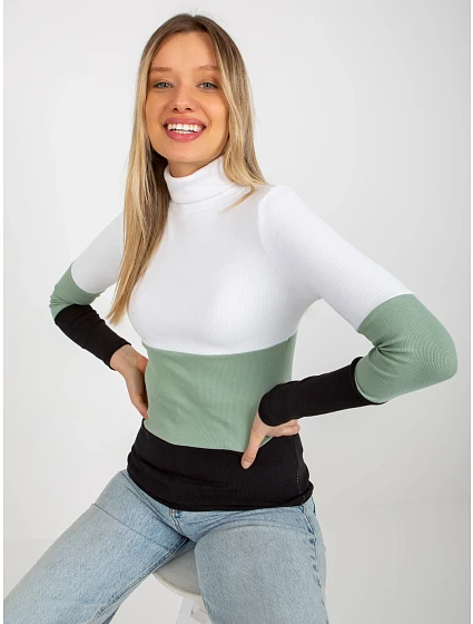 Dámská halenka RV BZ 8465 model 18310040 světle zelená - FPrice Dámská halenka RV BZ 8465 model 18310040 světle zelená - FPrice