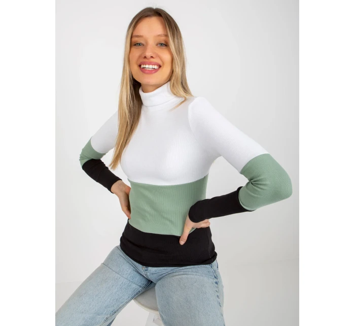 Dámská halenka RV BZ 8465 model 18310040 světle zelená - FPrice Dámská halenka RV BZ 8465 model 18310040 světle zelená - FPrice