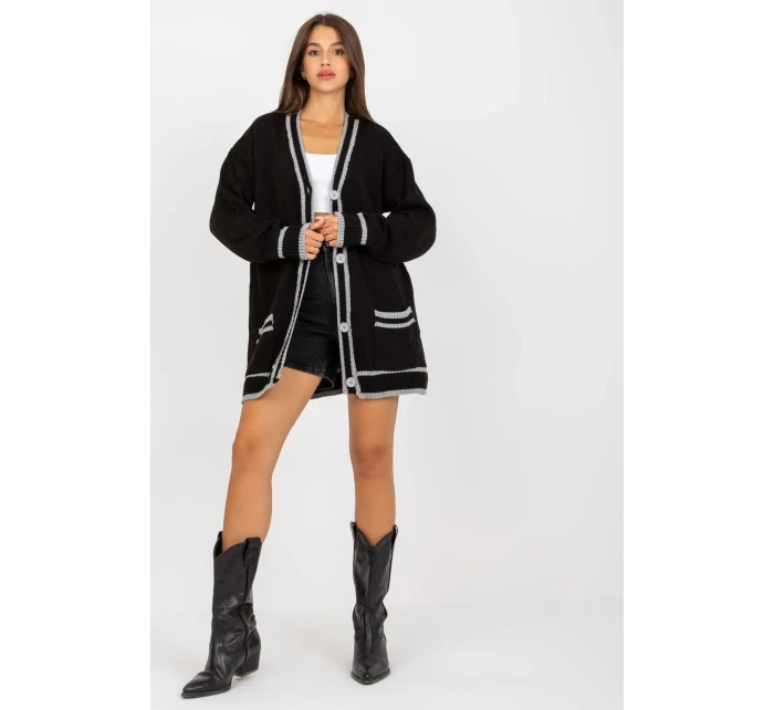 Svetr na zapínání model 170831 Rue Paris Svetr na zapínání model 170831 Rue Paris