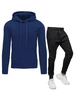 Pánská modročerná tepláková souprava Dstreet model 21967512 - FashionStreet