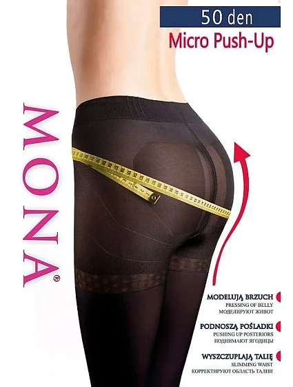 Punčochové kalhoty Mona Micro Push-Up 50 den 5-XL Punčochové kalhoty Mona Micro Push-Up 50 den 5-XL