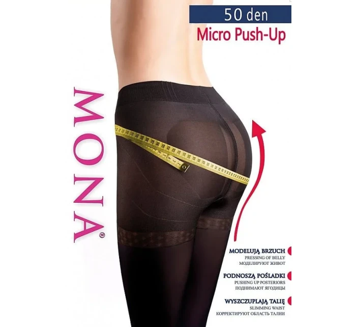 Punčochové kalhoty Mona Micro Push-Up 50 den 5-XL