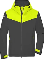 Daiber JN 1180 Pánská outdoorová softshellová bunda 02.1180 carbon/bright yellow/carbon