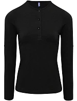 PR 318 Dámské tričko s dl. rukávy black model 22483005 - Premier