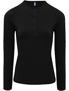PR 318 Dámské tričko s dl. rukávy black model 22483005 - Premier
