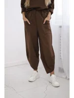 Souprava Punto Milano Winter tepláky + kalhot hnědý Souprava Punto Milano Winter tepláky + kalhot hnědý