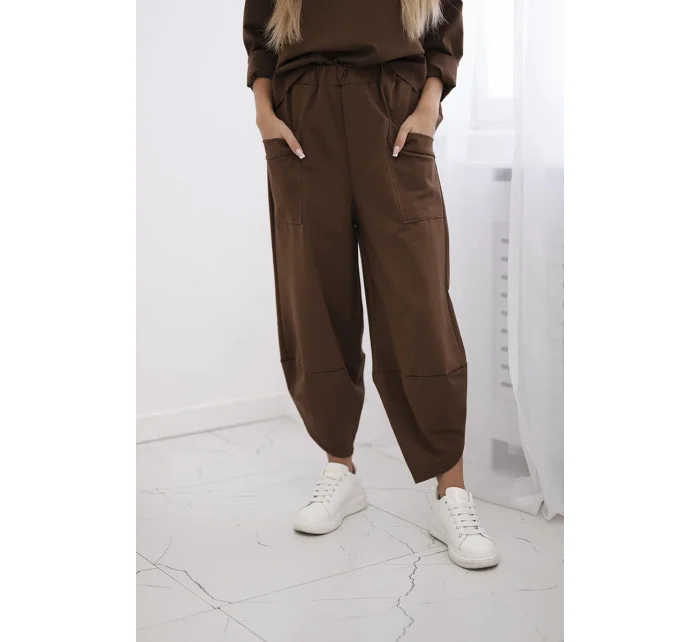 Souprava Punto Milano Winter tepláky + kalhot hnědý Souprava Punto Milano Winter tepláky + kalhot hnědý