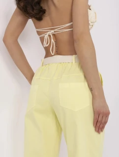 Kalhoty DHJ SP 20506.79 světle žluté
