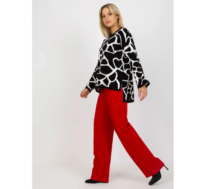 Svetr RV SW model 17926495 bílá černá - FPrice