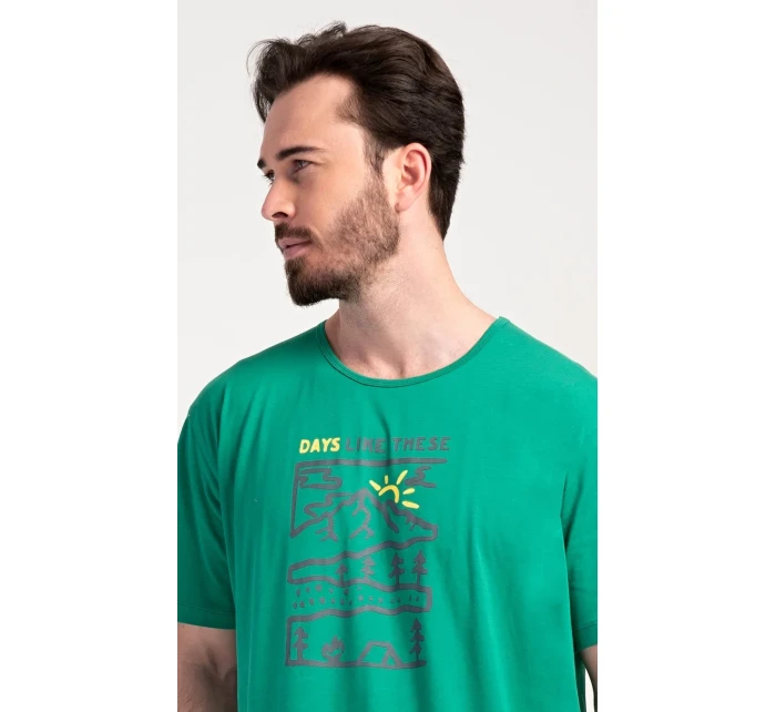 Pánská noční košile s krátkým rukávem Outdoor