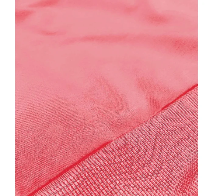 Tenká krátká dámská tepláková mikina v korálové barvě model 18378933 - J.STYLE