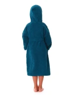 Dětský župan Athena s kapucí 3116 petrolejová - Vestis Dětský župan Athena s kapucí 3116 petrolejová - Vestis