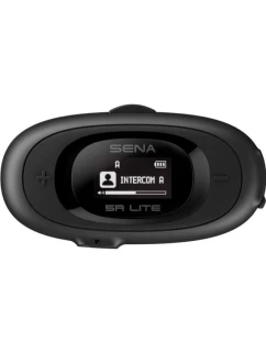 Sena 5R-01D 5R Lite Bluetooth 5.1 700m interkom pro motocykly s LCD displejem a univerzálním mikrofonem pro 2 helmy