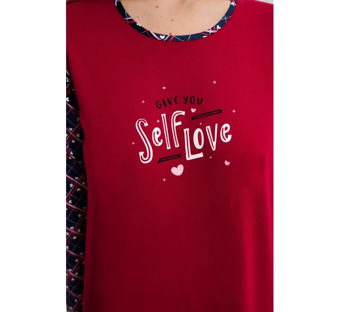 Noční košile s dlouhými rukávy model 18936869 - Vamp