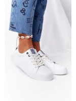 Dámské Kožené Tenisky BIG STAR BB274211 Bile Modre Dámské Kožené Tenisky BIG STAR BB274211 Bile Modre