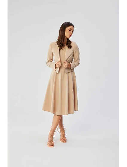 model 19647505 Blejzr s otevřenou přední částí béžový - STYLOVE
