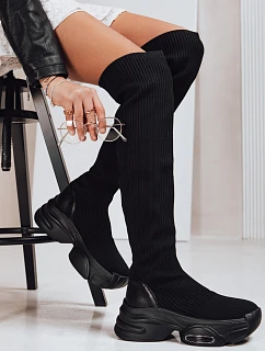 Dámské ponožkové boty ZY1321 černé - FashionStreet