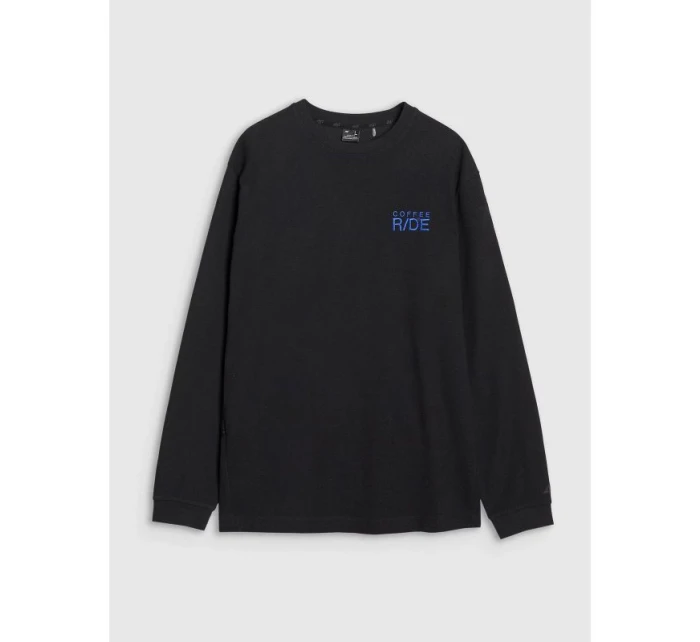 Pánské oversize tričko s potiskem a dlouhým rukávem model 21434578 pánské - 4F