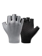 Prodyšné cyklistické rukavice Rockbros, krátké prsty, velikost: XL - šedé