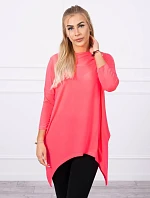 Mikina s potiskem kola růžová neonová