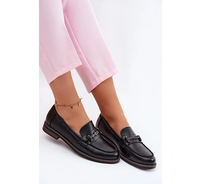 Dámské kožené mokasiny Vinceza 18132 Černé Dámské kožené mokasiny Vinceza 18132 Černé