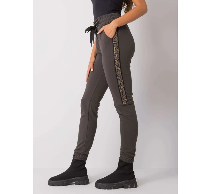 Tepláky RV DR 6891.54 tmavá khaki