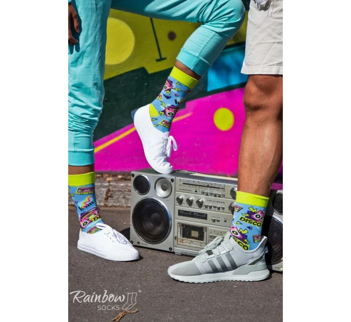 Sada ponožek PARTY BOX 3 páry duhových ponožek Sada ponožek PARTY BOX 3 páry duhových ponožek