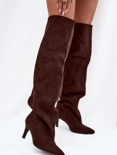 Kozačky na podpatku  model 216996 Step in style