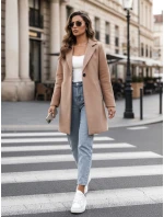 Dámský velbloudí kabát LUGI FashionStreet NY0635 Dámský velbloudí kabát LUGI FashionStreet NY0635