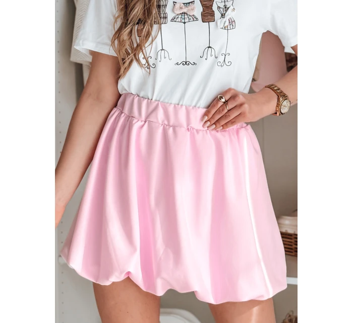 Dámská mini sukně PUFFELLA růžová FashionStreet CY0504