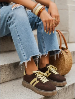 Dámské boty coffee FashionStreet ZY1401