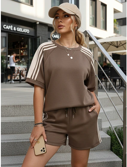 komplet damski typu ze brązowy model 22205584 - FashionStreet komplet damski typu ze brązowy model 22205584 - FashionStreet