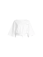 Dámské tričko CASALL Heavy Cotton Crop Tee, bílá barva Dámské tričko CASALL Heavy Cotton Crop Tee, bílá barva