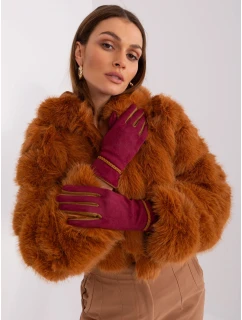 Rękawiczki AT RK model 19161922 bordowy - FPrice