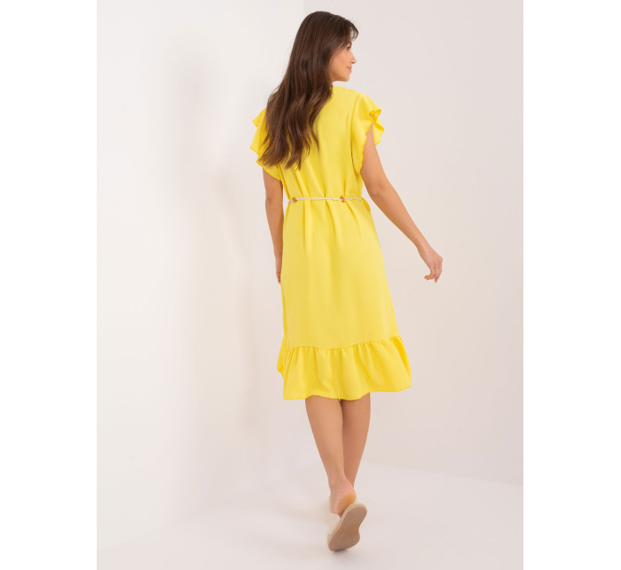 Sukienka DHJ SK 8921.98 żółty